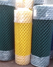Plastic mesh 2.7 mm, mesh size 50x50 mm - coloured (white, grey, anthracite, black, blue, yellow) - height up to 2 m