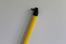 Upright, yellow, plastic-coated 38/2100