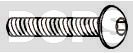 Fixing screw M6 zinc plated