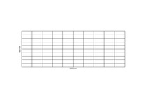Gabion net 1000x500 mm, mesh 100x50 mm