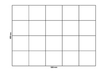 Gabion net 500x400 mm, mesh 100x100 mm