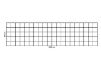 Gabion net 2000x500 mm, mesh 100x100 mm