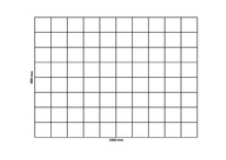 Gabion net 1000x800 mm, mesh 100x100 mm