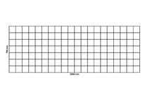 Gabion net 2000x700 mm, mesh 100x100 mm