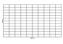 Gabion net 1000x600 mm, mesh 100x50 mm