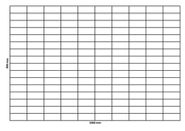 Gabion net 1000x800 mm, mesh 100x50 mm