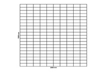 Gabion net 1000x1000 mm, mesh 100x50 mm