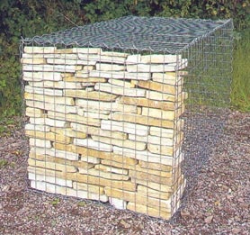 Gabion 1000x1000x1000 mm, mesh 100x100 mm
