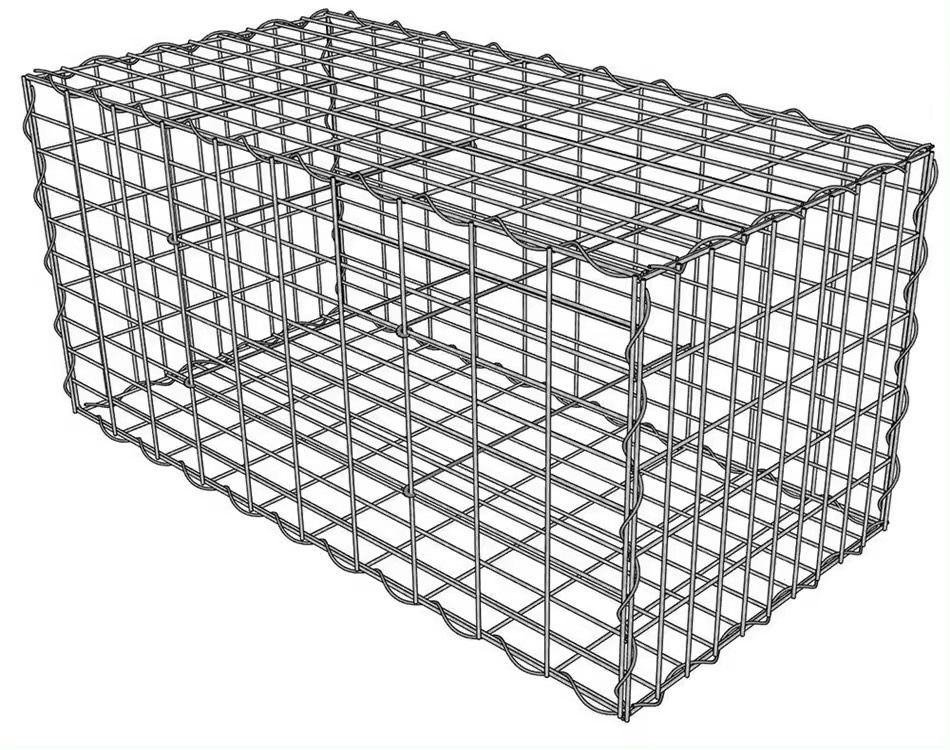 Gabion 1000x500x500 mm, mesh 100x50 mm