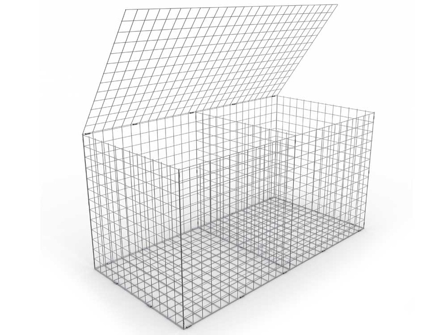Gabion 2000x1000x1000 mm, mesh 100x100 mm