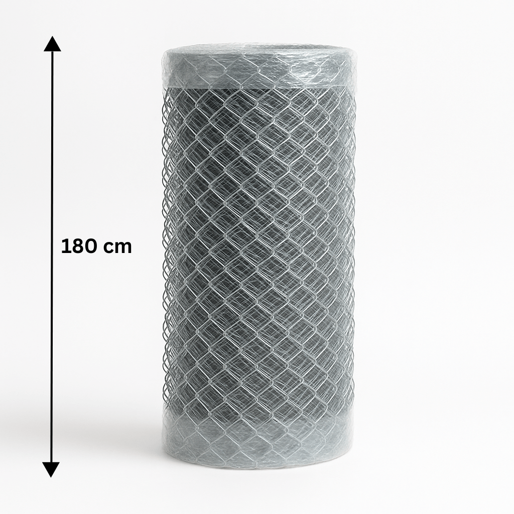 Galvanized mesh 180 cm, 25 m roll