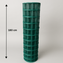 Welded plastic coated mesh Metuje - green - height 180 cm, mesh size 100*50 mm, roll 25 m