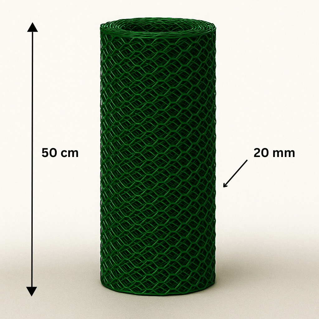 Hexagonal poplastic mesh 20/1.0/500/10m