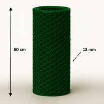 Plastic coated hexagonal mesh 13/1.0/500/10m
