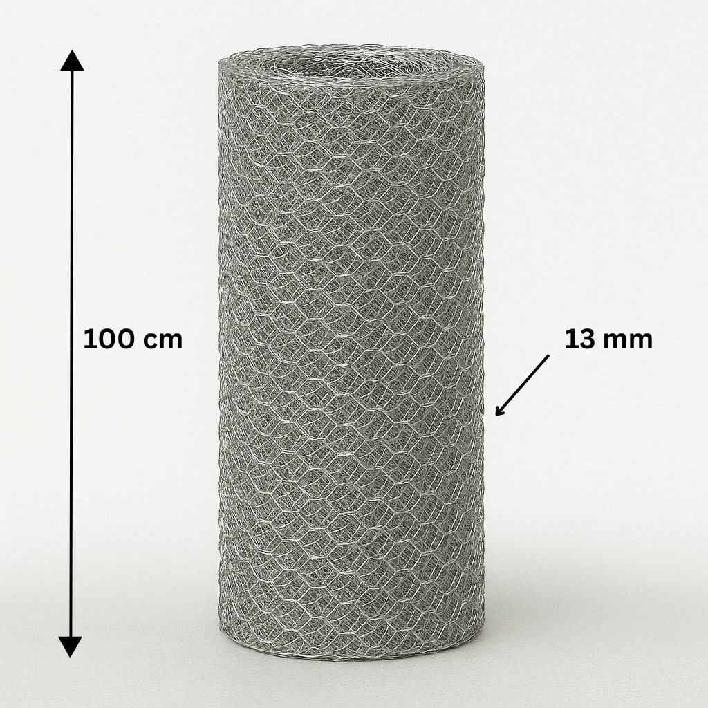 Hexagonal galvanized mesh 13/0.7/1000/10m
