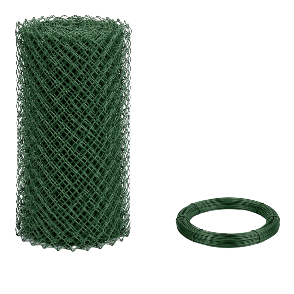 Plastic coated mesh 100 cm, 2.5 mm - green
