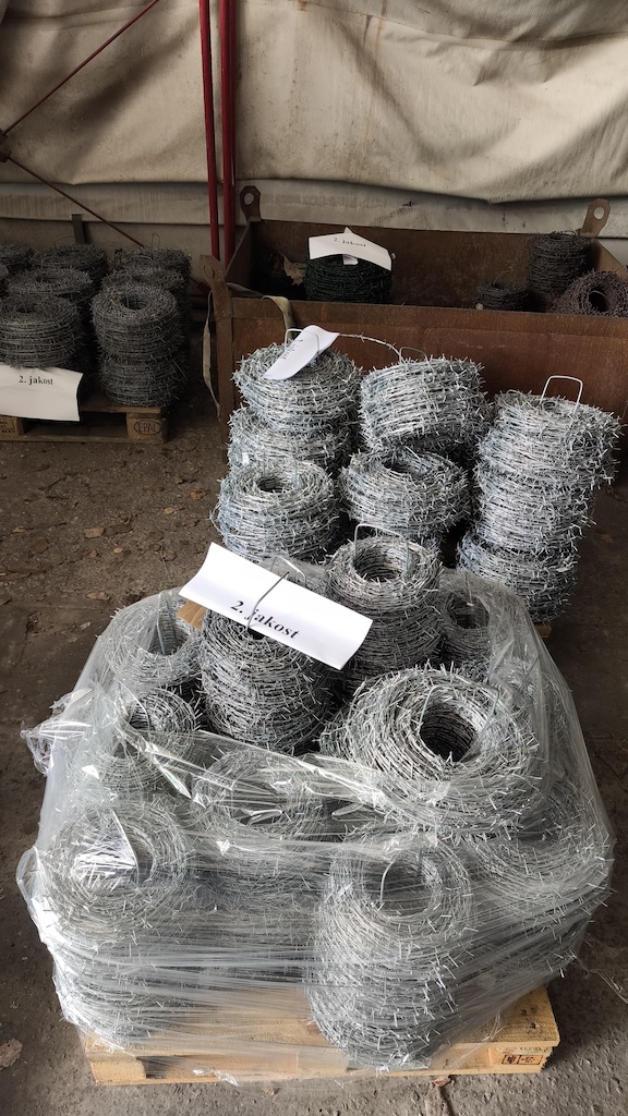 YOWA galvanized barbed wire - 24 kg - 2nd quality - price after 20% discount