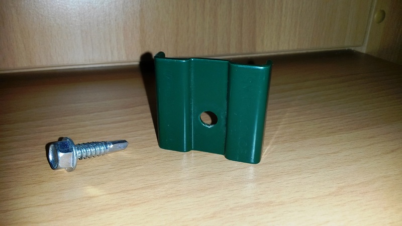 3D attachment to square post - zinc+paint