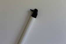 Upright plastic coated white 38/1500  