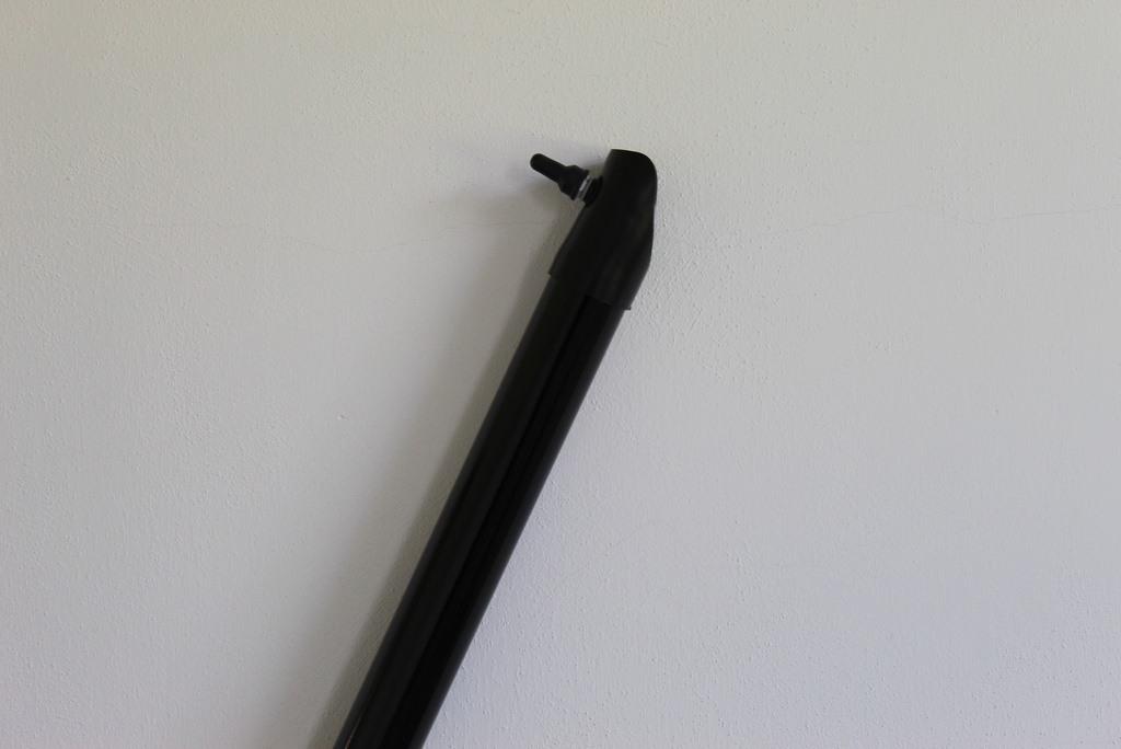 Upright black plasticised 38/1500 