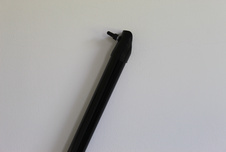 Upright black plasticised 38/1500 
