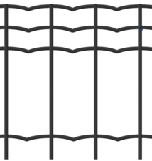 Welded plastic coated mesh Metuje - anthracite - height 120 cm, mesh 100*50 mm, roll 25 m